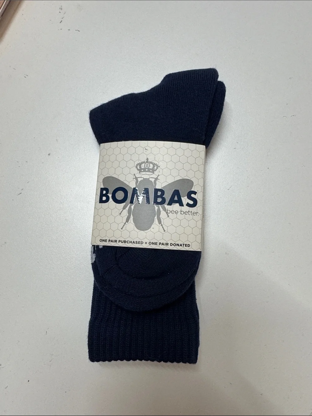 Bombas Dark Navy Crew Socks